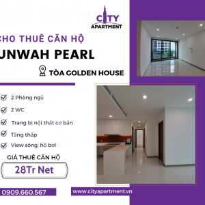 Cho thuê căn hộ 2PN Sunwah Pearl - Tòa Golden House